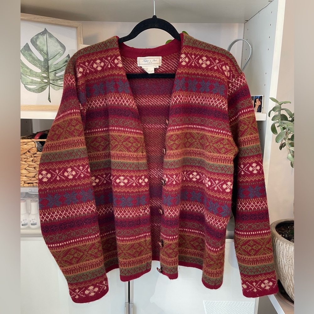 Vintage vest 100% wool